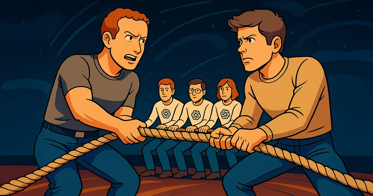 Zuckerberg und Altman beim Tauziehen